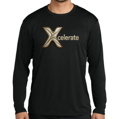 Xcelerate Black Long Sleeve Performance T-shirt Thumbnail
